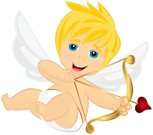 a cupid with a bow